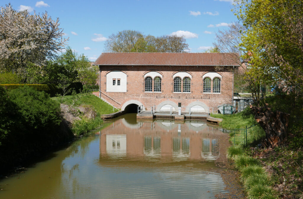 Gebäude des historischen Schöpfwerks in Bad Freienwalde